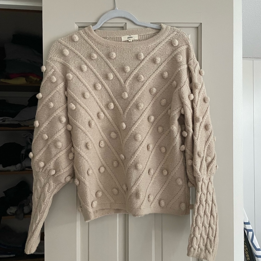 Tan knit sweater
